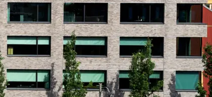 The natural iron content of the glass makes the shadings appear a bit greenish