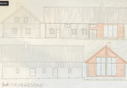 The vision translated into building permit drawings by architect Leo Eriksson